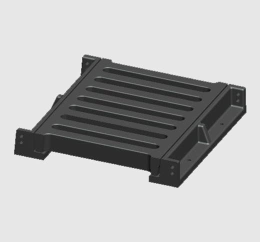 Ductile iron channel grating