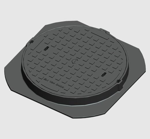 Cast iron manhole cover