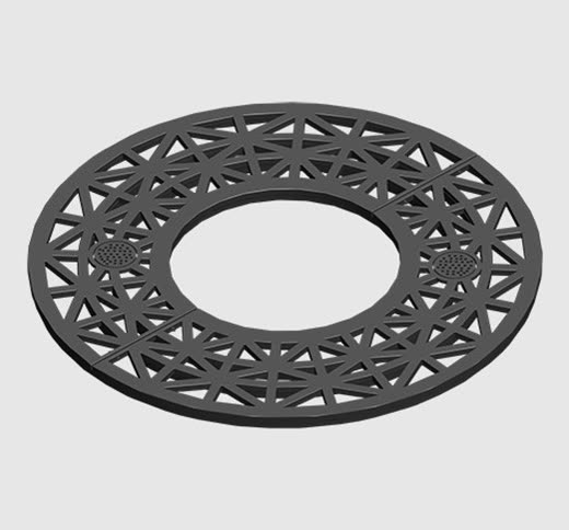 Cast iron tree grate